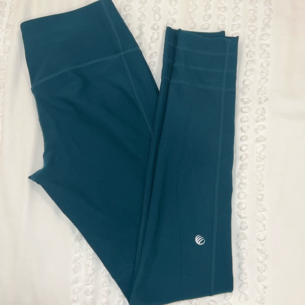 Long green leggings